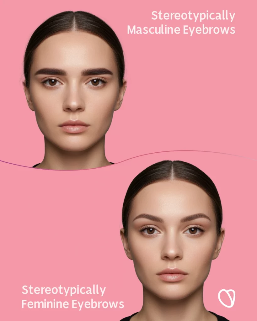 How eyebrows influence how people read your gender.
