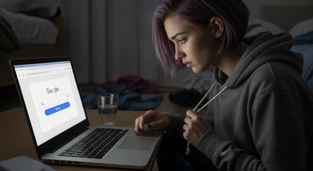 Trans Woman Seeking for Support on the Internet