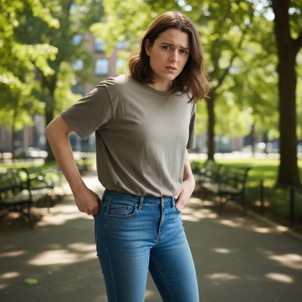 Trans woman uncomfortable with her tucking.