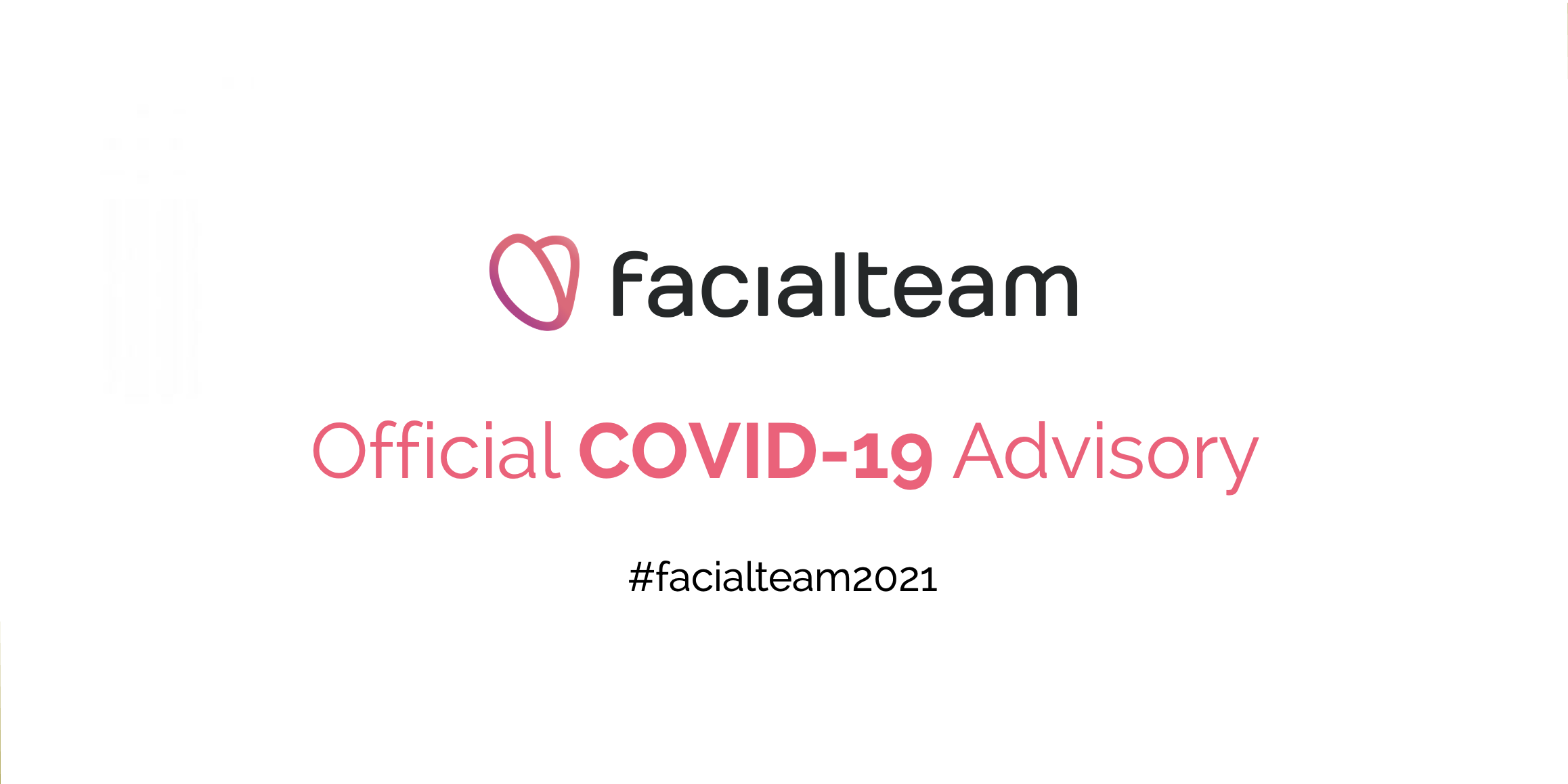 COVID-19 Advisory for patients | Facialteam